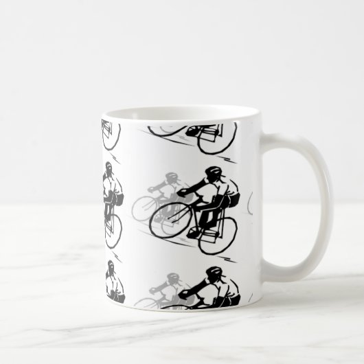 自転車の乗馬のコーヒー・マグ コーヒーマグカップ (右)