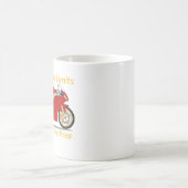 自転車の乗馬 コーヒーマグカップ (中央)