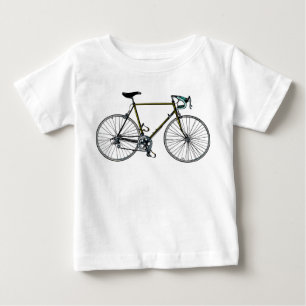 自転車の乳児のTシャツ ベビーTシャツ