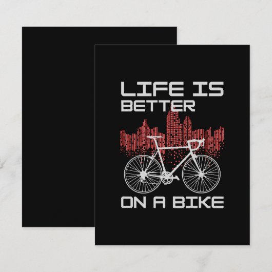 自転車の人生は最高 エンクロージャーカード (正面/裏面)