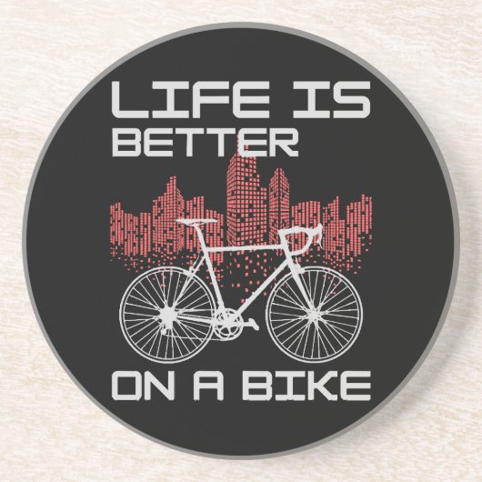 自転車の人生は最高 コースター (正面)