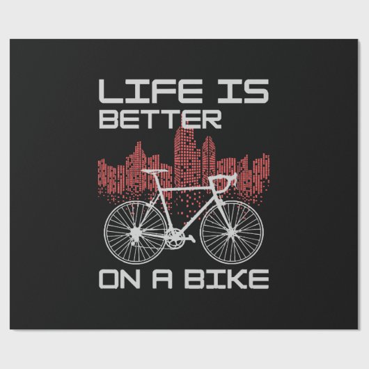 自転車の人生は最高 ラッピングペーパー (フラット)