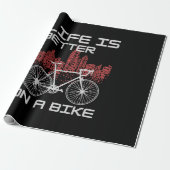 自転車の人生は最高 ラッピングペーパー (アンロールド)