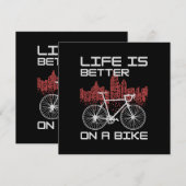 自転車の人生は最高 招待状 (正面/裏面)