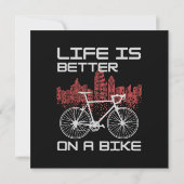 自転車の人生は最高 招待状 (裏面)