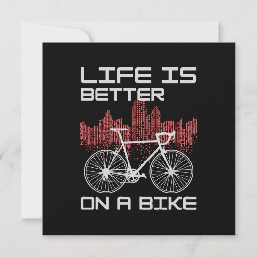 自転車の人生は最高 招待状 (正面)