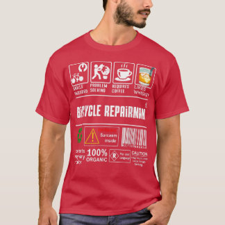 自転車の修理スキルを含むバイク愛好家Coff Tシャツ