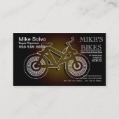 自転車の修理工場の名刺 名刺 (正面)