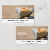 自転車の修理店のための古い錆びた自転車のベル 名刺 (正面/裏面)