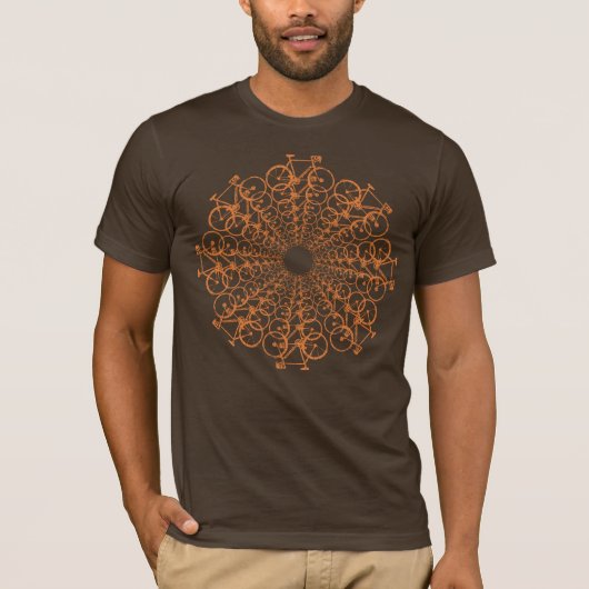 自転車の円。 インスパイア自転車に乗ること Tシャツ (正面)