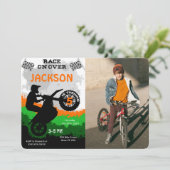 自転車の写真招待状 招待状 (スタンド正面)