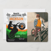 自転車の写真招待状 招待状 (正面)