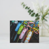 自転車の列 ポストカード (スタンド正面)