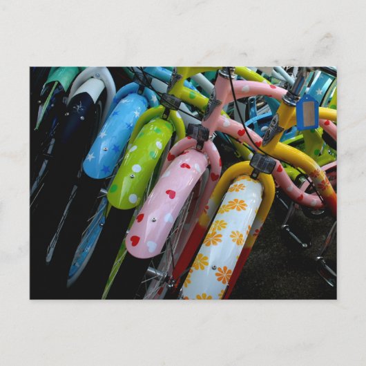 自転車の列 ポストカード (正面)