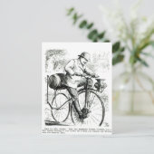 自転車の初期日の漫画おもしろい ポストカード (スタンド正面)