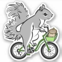 自転車の可愛いリス