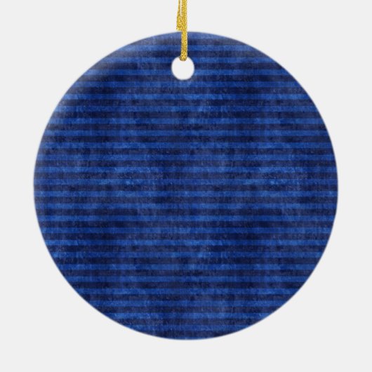 自転車の同輩の青い幸せなアンティークのストライプと セラミックオーナメント (裏面)