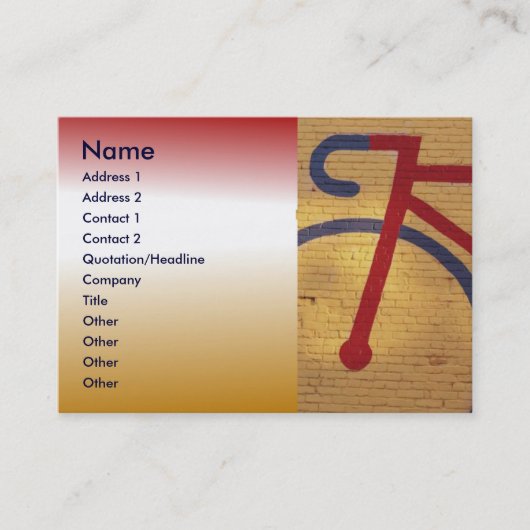 自転車の名刺 名刺 (正面)