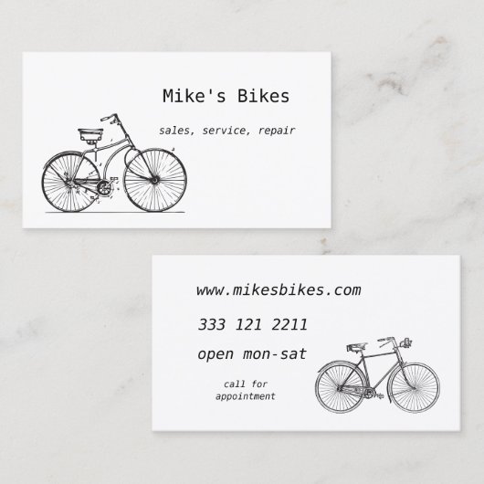 自転車の名刺 名刺 (正面/裏面)
