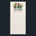 自転車の女の子のカスタム食料品ショッピングリスト マグネットノートパッド<br><div class="desc">カスタマイズ可能なショッピングメモ帳を使用して、スタイルでショッピングリストを作成する。クリックニーズに合わせて文字を変更する「パーソナライズ」文字を削除したり、色、フォント、配置を変更したりすることもできます。手で描いた与え線はどこかの場所で書も、好きなだけ削除もしできる。他の形状やサイズでも使用可能。私の店をチェック！</div>