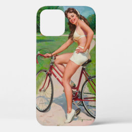 「自転車の女の子」iPhone 12ケース iPhone 12ケース