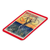 自転車の女神，広告，ヴィンテージ マグネット (左側)