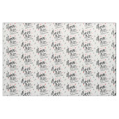 自転車の布。私はサイクリングが大好きだ。赤いハート ファブリック (ファットクウォーター)