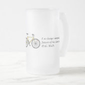 自転車の希望のマグ フロストグラスビールジョッキ (正面右)