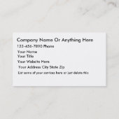 自転車の店の名刺 名刺 (裏面)