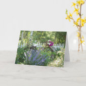 自転車の庭カード カード (黄色い花)