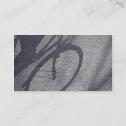 自転車の影の名刺 名刺 (正面)
