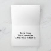 自転車の恋人の休日の挨拶 シーズンカード (内部)