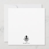 自転車の愛をテーマにした結婚のご案内 招待状 (裏面)