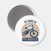 自転車の愛人 – 私の自転車は私のライフスタイル マグネット (正面/裏面)