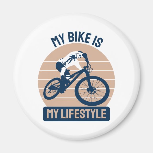 自転車の愛人 – 私の自転車は私のライフスタイル マグネット (正面)