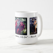 自転車の戦士のマグ15のoz. コーヒーマグカップ (正面右)