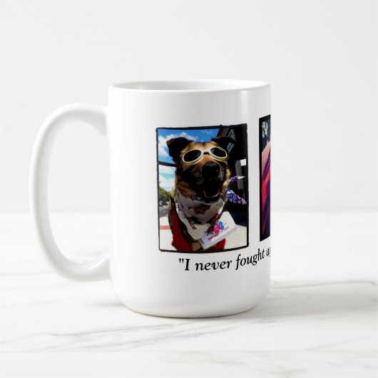 自転車の戦士のマグ15のoz. コーヒーマグカップ (左)