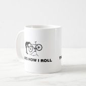 自転車の整備士 コーヒーマグカップ (正面左)