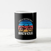 自転車の方が命が好い コーヒーマグカップ (中央)