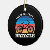 自転車の方が命が好い セラミックオーナメント (左)