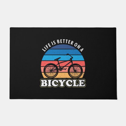 自転車の方が命が好い ドアマット (正面)