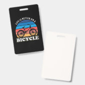 自転車の方が命が好い バッジ (正面＆裏面)