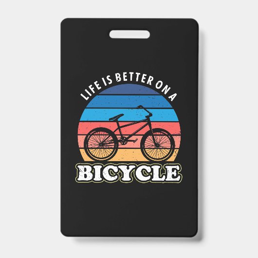 自転車の方が命が好い バッジ (正面)