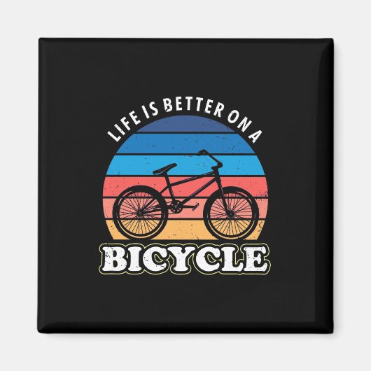 自転車の方が命が好い マグネット (正面)