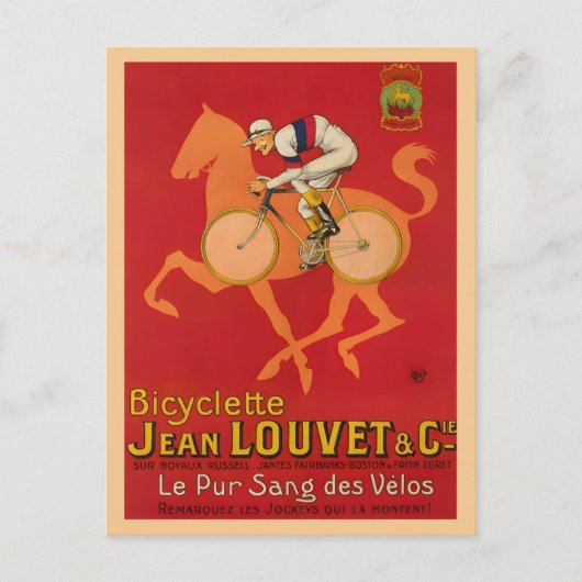 自転車の旅行ポスター ポストカード (正面)