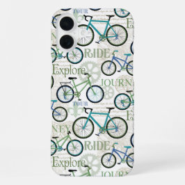 自転車の旅 ブルー iPhone 16 PLUSケース