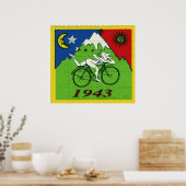 「自転車の日のお祝いの大流行」 ポスター (キッチン)