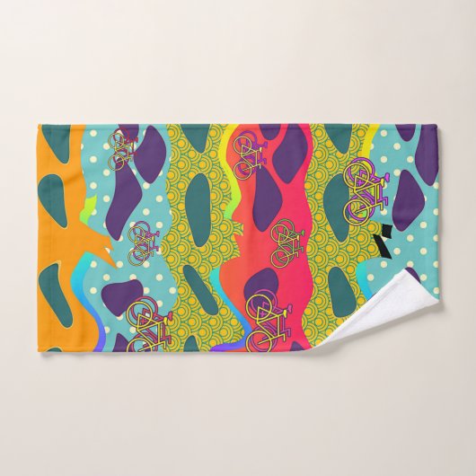 自転車の楽しさと目新しさ バスタオルセット (ハンドタオル)