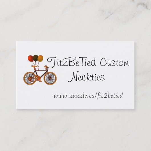 自転車の気球 名刺 (正面)