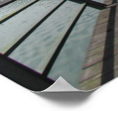 自転車の水上橋 ポスター (角)